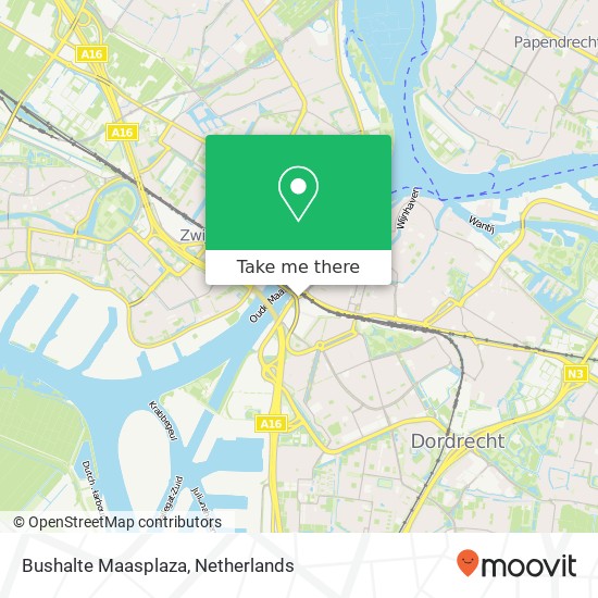 Bushalte Maasplaza map