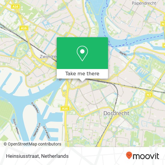 Heinsiusstraat map