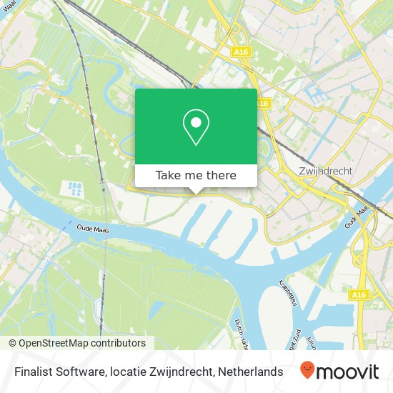 Finalist Software, locatie Zwijndrecht map