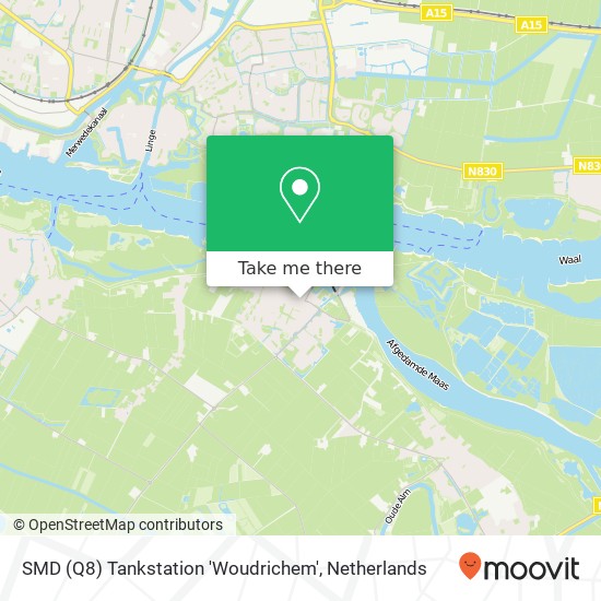 SMD (Q8) Tankstation 'Woudrichem' map