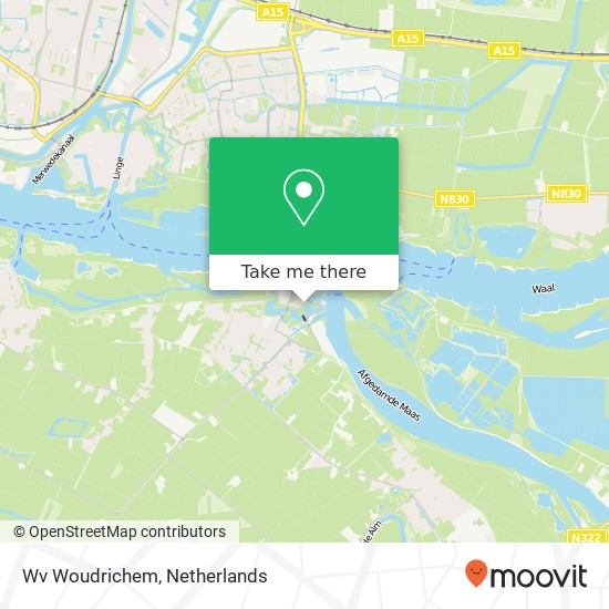 Wv Woudrichem map