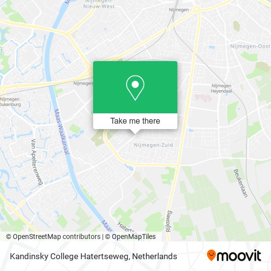 Kandinsky College Hatertseweg map