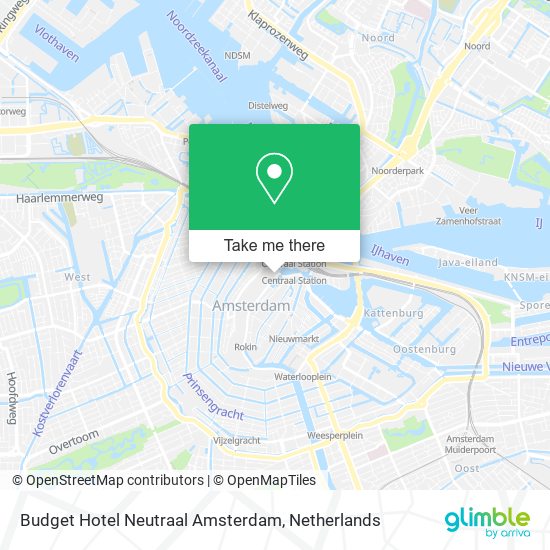 Budget Hotel Neutraal Amsterdam Karte