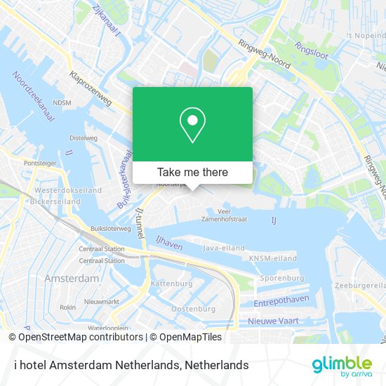 i hotel Amsterdam Netherlands map