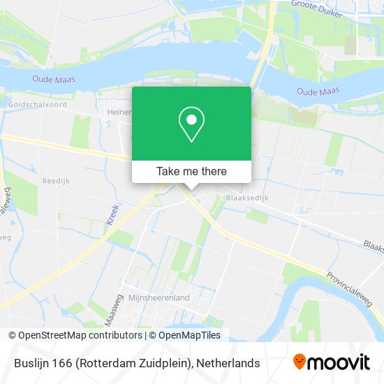 Buslijn 166 (Rotterdam Zuidplein) map