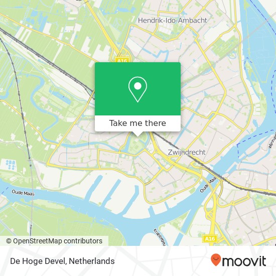 De Hoge Devel map