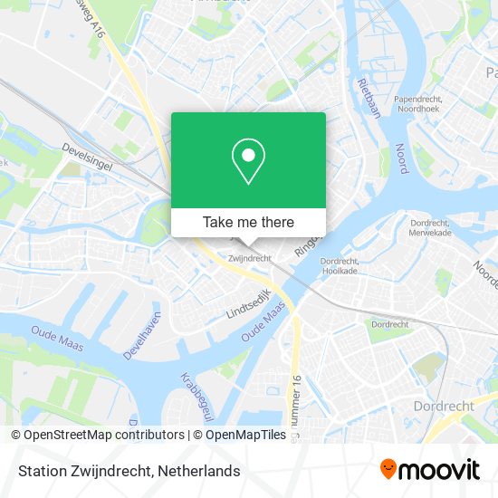 Station Zwijndrecht map
