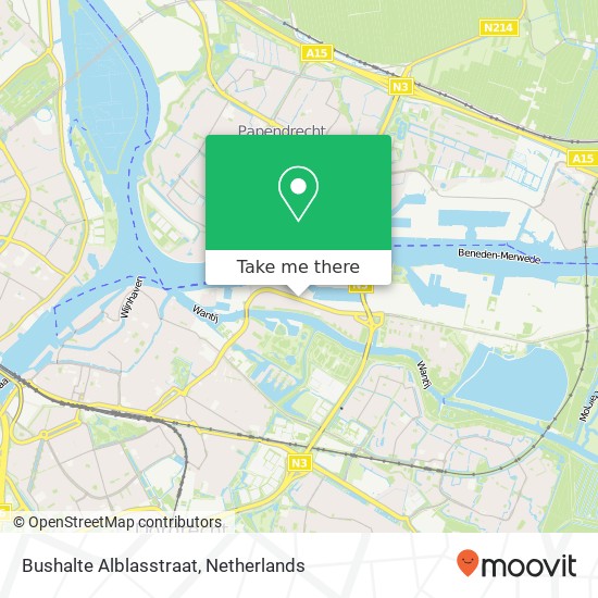 Bushalte Alblasstraat map