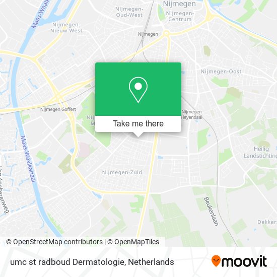 umc st radboud Dermatologie map