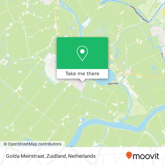 Golda Meirstraat, Zuidland map