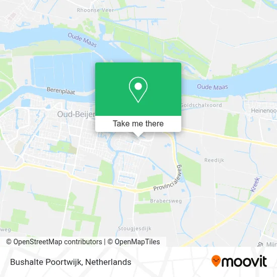 Bushalte Poortwijk map