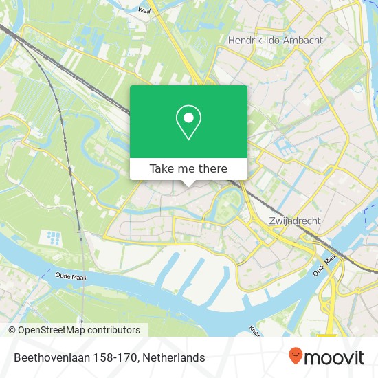 Beethovenlaan 158-170 map