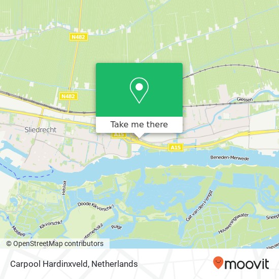 Carpool Hardinxveld map