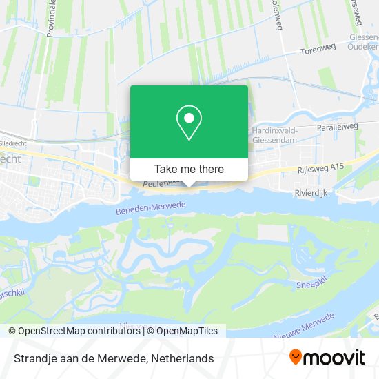 Strandje aan de Merwede map