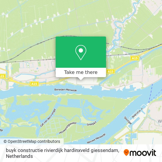 buyk constructie rivierdijk hardinxveld giessendam map