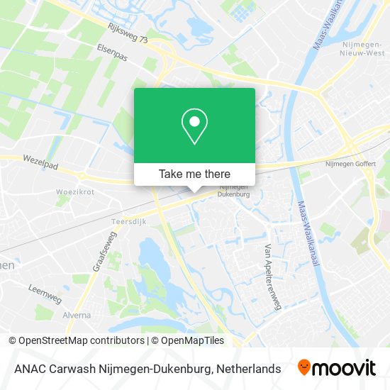 ANAC Carwash Nijmegen-Dukenburg map