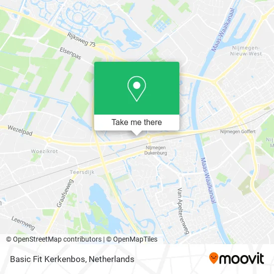 Basic Fit Kerkenbos map