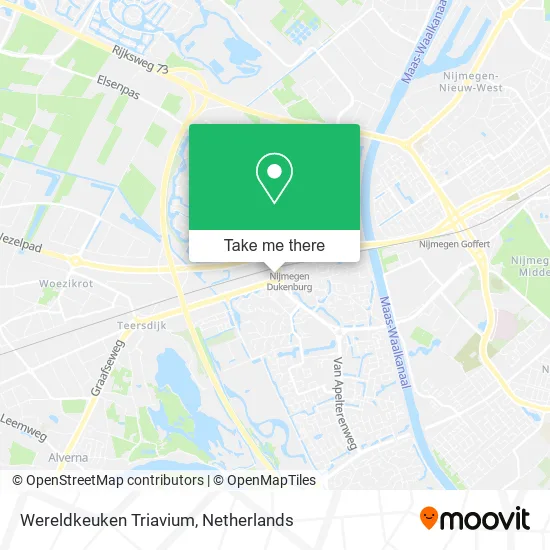 Wereldkeuken Triavium map