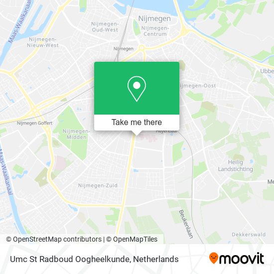 Umc St Radboud Oogheelkunde map