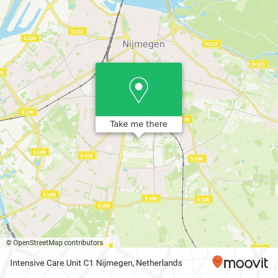 Intensive Care Unit C1 Nijmegen map