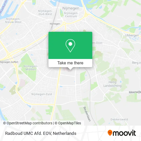 Radboud UMC Afd. EOV map