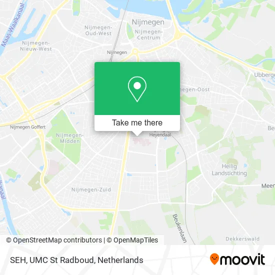 SEH, UMC St Radboud map