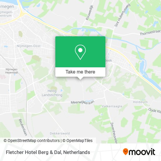 Fletcher Hotel Berg & Dal map