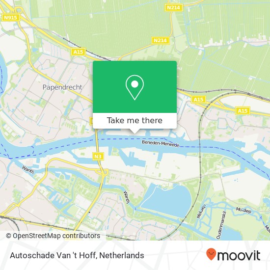 Autoschade Van 't Hoff map