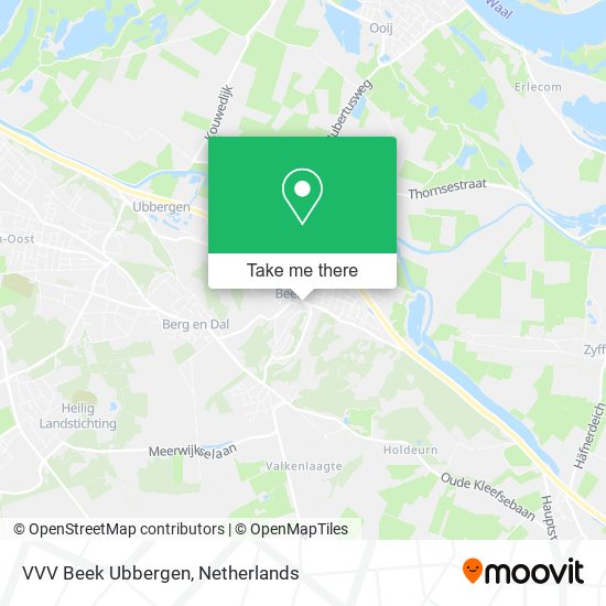 VVV Beek Ubbergen map