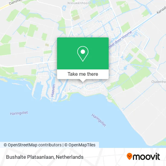 Bushalte Plataanlaan map