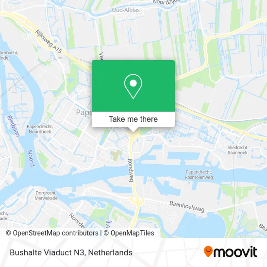 Bushalte Viaduct N3 map