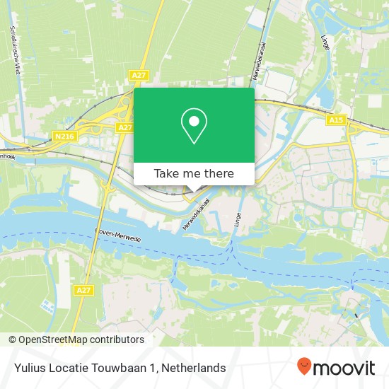 Yulius Locatie Touwbaan 1 map