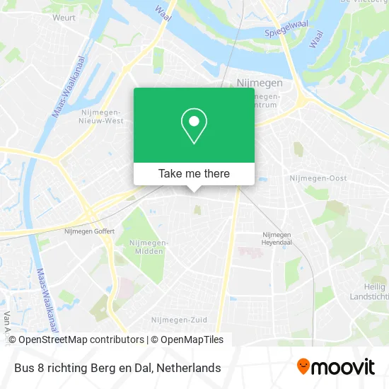Bus 8 richting Berg en Dal map