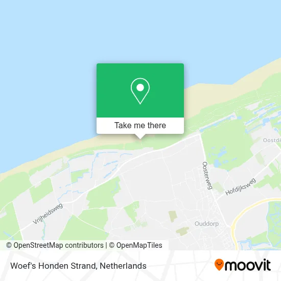 Woef's Honden Strand map