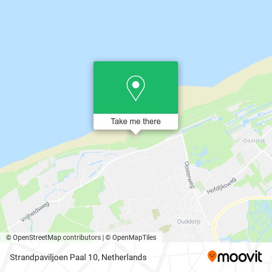 Strandpaviljoen Paal 10 map