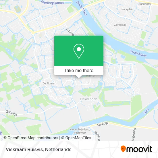 Viskraam Ruisvis map