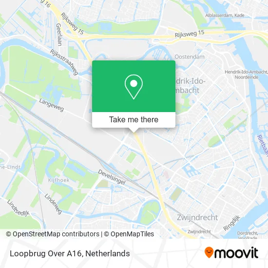 Loopbrug Over A16 map