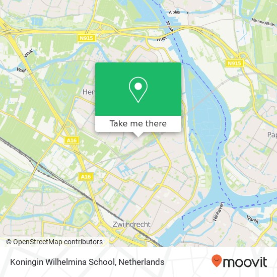 Koningin Wilhelmina School map