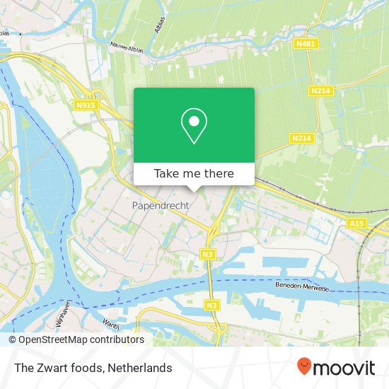 The Zwart foods map