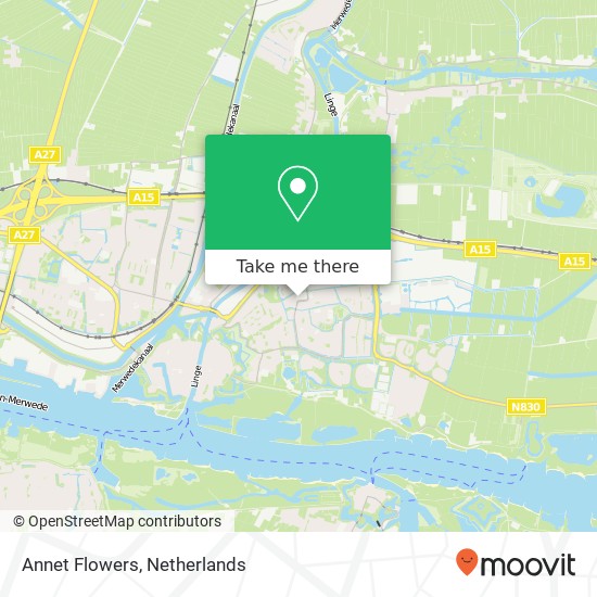 Annet Flowers map