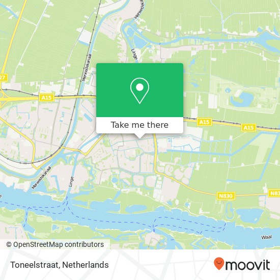 Toneelstraat map