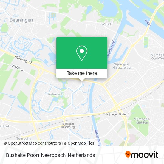 Bushalte Poort Neerbosch map