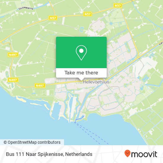 Bus 111 Naar Spijkenisse map
