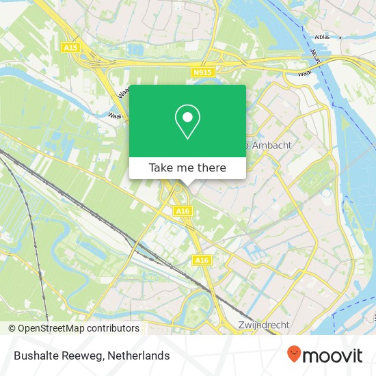 Bushalte Reeweg map