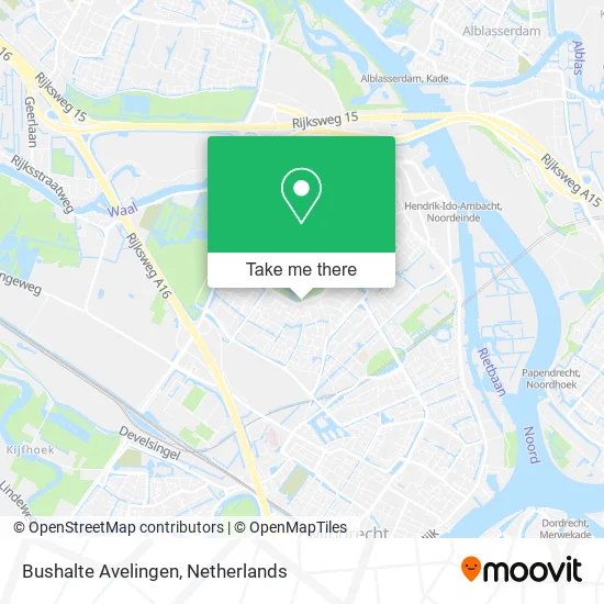 Bushalte Avelingen map