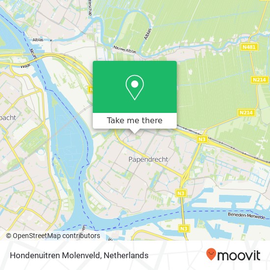 Hondenuitren Molenveld map