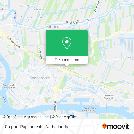 Carpool Papendrecht map