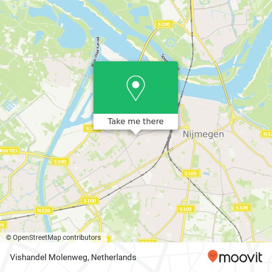 Vishandel Molenweg map