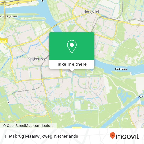 Fietsbrug Maaswijkweg map