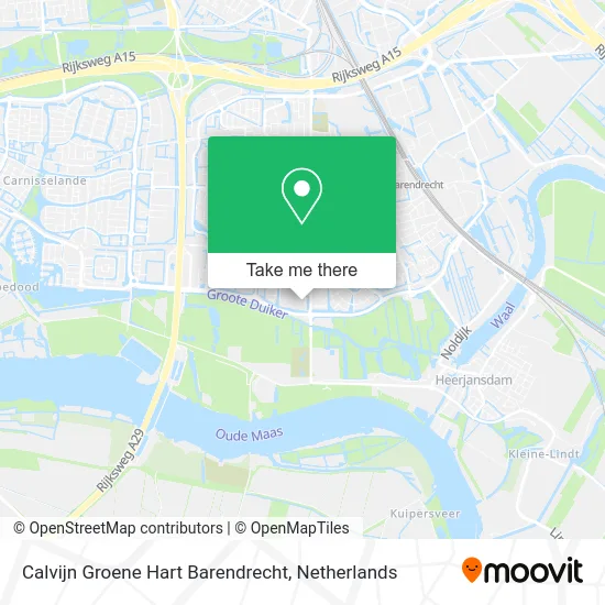 Calvijn Groene Hart Barendrecht map
